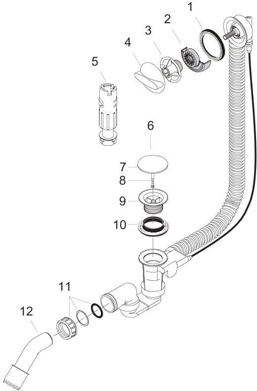 Hansgrohe Komplettset Flexaplus 58143000 Mit Ab- Und Überlaufgarnitur (Normalwannen), Chrom 3 Hansgrohe Komplettset Flexaplus 58143000 Mit Ab- Und Überlaufgarnitur (Normalwannen), Chrom – Bild 3