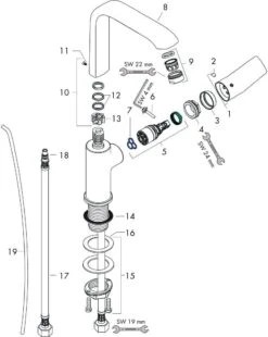Hansgrohe Metris 230 Waschtischarmatur 31087000 Chrom, Mit Ablaufgarnitur, Schwenkauslauf -Hansgrohe Store hansgrohe Metris 230 Waschtischarmatur 31087000 chrom mit Ablaufgarnitur Schwenkauslauf 2