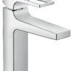 Hansgrohe Metropol 110 Waschtischarmatur 74506000 Chrom, Bügelgriff, Mit Zugstanden-Ablaufgarnitur