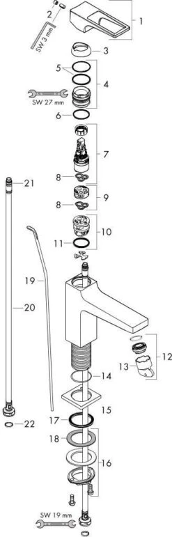 Hansgrohe Metropol 110 Waschtischarmatur 74506000 Chrom, Bügelgriff, Mit Zugstanden-Ablaufgarnitur -Hansgrohe Store hansgrohe Metropol 110 Waschtischarmatur 74506000 chrom Buegelgriff mit Zugstanden Ablaufgarnitur 2