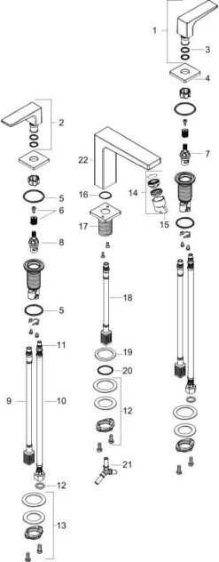 Hansgrohe Metropol 160 Waschtischarmatur 32515000 Chrom, 3 Loch Waschtischarmatur, Zungengriff -Hansgrohe Store hansgrohe Metropol 160 Waschtischarmatur 32515000 chrom 3 Loch Waschtischarmatur Zungengriff 2