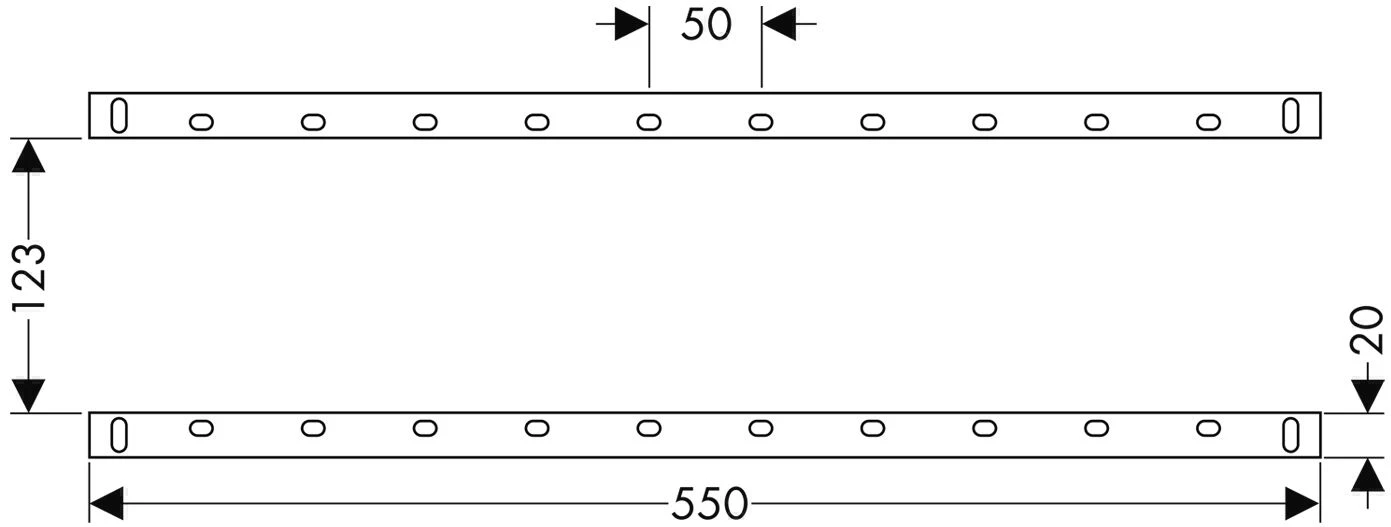 Hansgrohe Montageschienen-Set Für IBox Universal 2 Hansgrohe Montageschienen-Set Für IBox Universal – Bild 2