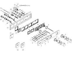 Hansgrohe RainSelect Thermostat 15380000 Chrom, 2x Verbraucher, Unterputz -Hansgrohe Store hansgrohe RainSelect Thermostat 15380000 chrom 2x Verbraucher Unterputz 2