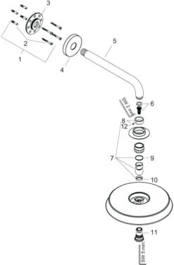 Hansgrohe Raindance Classic Kopfbrause 27424000 240 Air, 24 Cm, Mit Brausearm 38,3 Cm, Chrom -Hansgrohe Store hansgrohe Raindance Classic Kopfbrause 27424000 240 Air 24 cm mit Brausearm 383 cm chrom 2