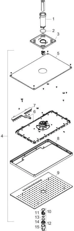 Hansgrohe Rainmaker Select 460 Kopfbrause 24004600 Schwarz/chrom, 2jet, Mit Deckenanschluss 100 Mm -Hansgrohe Store hansgrohe Rainmaker Select 460 Kopfbrause 24004600 schwarz chrom 2jet mit Deckenanschluss 100 mm 2