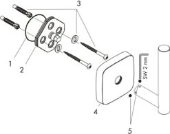 Hansgrohe Reservepapierhalter PuraVida 41518000 Pure Chrome -Hansgrohe Store hansgrohe Reservepapierhalter PuraVida 41518000 pure chrome 2