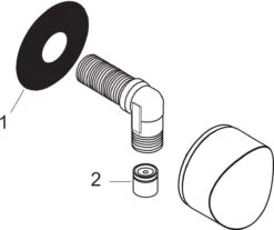 Hansgrohe Schlauchanschluss Fixfit S Chrom, DN 15, Mit Rückflussverhinderer -Hansgrohe Store hansgrohe Schlauchanschluss Fixfit S chrom DN 15 mit Rueckflussverhinderer 2