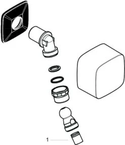 Hansgrohe Schlauchanschluss PuraVida Fixfit Mit Rückflussverhinderer Und Kugelgelenk Pure Chrome -Hansgrohe Store hansgrohe Schlauchanschluss PuraVida Fixfit mit Rueckflussverhinderer und Kugelgelenk pure chrome 2