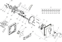 Hansgrohe ShowerSelect Brausethermostat 15761000 Highflow, Unterputz, Chrom -Hansgrohe Store hansgrohe ShowerSelect Brausethermostat 15761000 Highflow Unterputz chrom 2