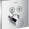 Hansgrohe ShowerSelect Thermostat 15763000 Unterputz, Fertigmontageset, 2 Verbraucher