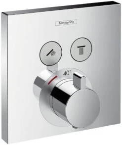 Hansgrohe ShowerSelect Thermostat 15763000 Unterputz, Fertigmontageset, 2 Verbraucher