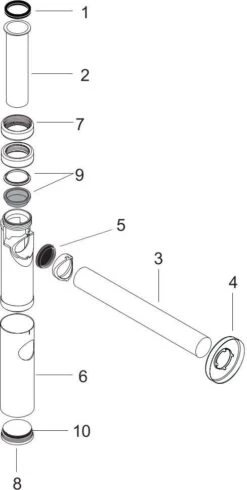 Hansgrohe Siphon Flowstar S 52105000 11/4", Chrom -Hansgrohe Store hansgrohe Siphon Flowstar S 52105000 11 4 chrom 2