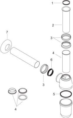 Hansgrohe Standard Tassensiphon 52053000 11/4", Chrom -Hansgrohe Store hansgrohe Standard Tassensiphon 52053000 11 4 chrom 2