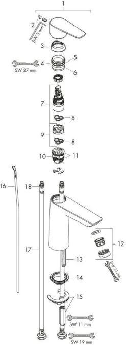 Hansgrohe Talis E Waschtisch-Einhebelmischer 71710670 Mit Ablaufgarnitur, Mattschwarz -Hansgrohe Store hansgrohe Talis E Waschtisch Einhebelmischer 71710670 mit Ablaufgarnitur mattschwarz 4
