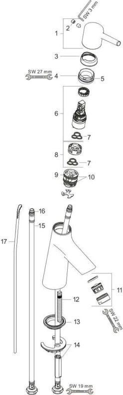 Hansgrohe Talis S 80 Waschtischarmatur 72013000 Chrom, Mit Ablaufgarnitur, CoolStart -Hansgrohe Store hansgrohe Talis S 80 Waschtischarmatur 72013000 chrom mit Ablaufgarnitur CoolStart 2