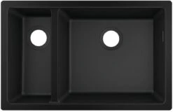 Hansgrohe Unterbauspüle 43433170 710 X 450 Mm, 1 Haupt- Und Zusatzbecken, Graphitschwarz