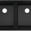 Hansgrohe Unterbauspüle 43434170 820 X 450 Mm, 2 Hauptbecken, Graphitschwarz