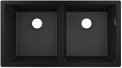 Hansgrohe Unterbauspüle 43434170 820 X 450 Mm, 2 Hauptbecken, Graphitschwarz