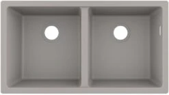 Hansgrohe Unterbauspüle 43434380 820 X 450 Mm, 2 Hauptbecken, Betongrau