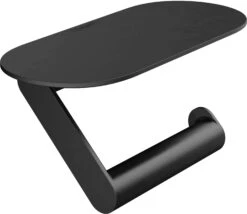 Hansgrohe WallStoris Papierrollenhalter 27928670 230mm, Mit Ablage, Wandmontage, Mattschwarz -Hansgrohe Store hansgrohe WallStoris Papierrollenhalter 27928670 230mm mit Ablage Wandmontage Mattschwarz 2