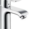 Hansgrohe Waschtisch Armatur Metris 110 31084000 Chrom, Ohne Ablaufgarnitur
