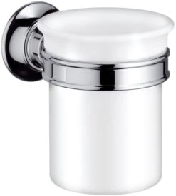 Hansgrohe Zahnbecher Axor Montreux 42134820 Keramik, Halter Metall, Brushed Nickel